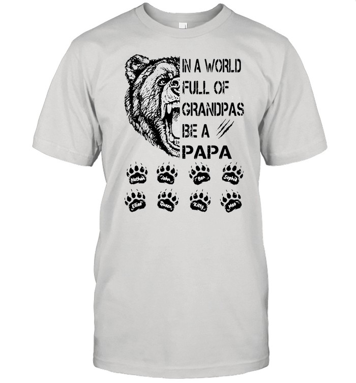 Lion In A World Full Of Grandpas  Classic Men's T-shirt