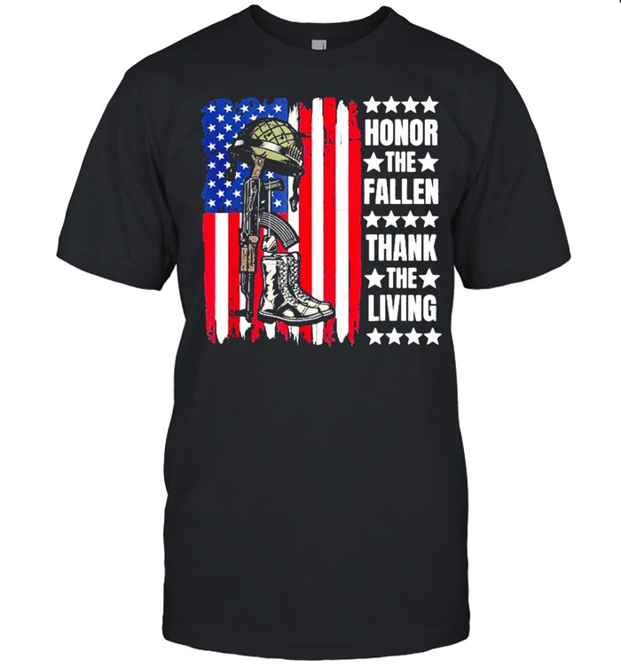 Honor the fallen thank the living memorial day veteran shirt Classic Men's T-shirt