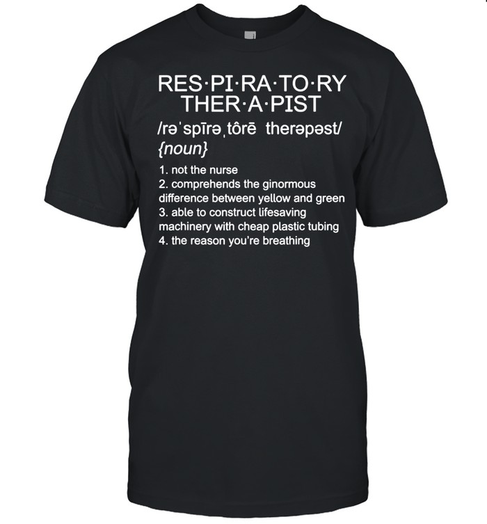 Respiratory Therapist Definition RT Humor shirt Classic Men's T-shirt