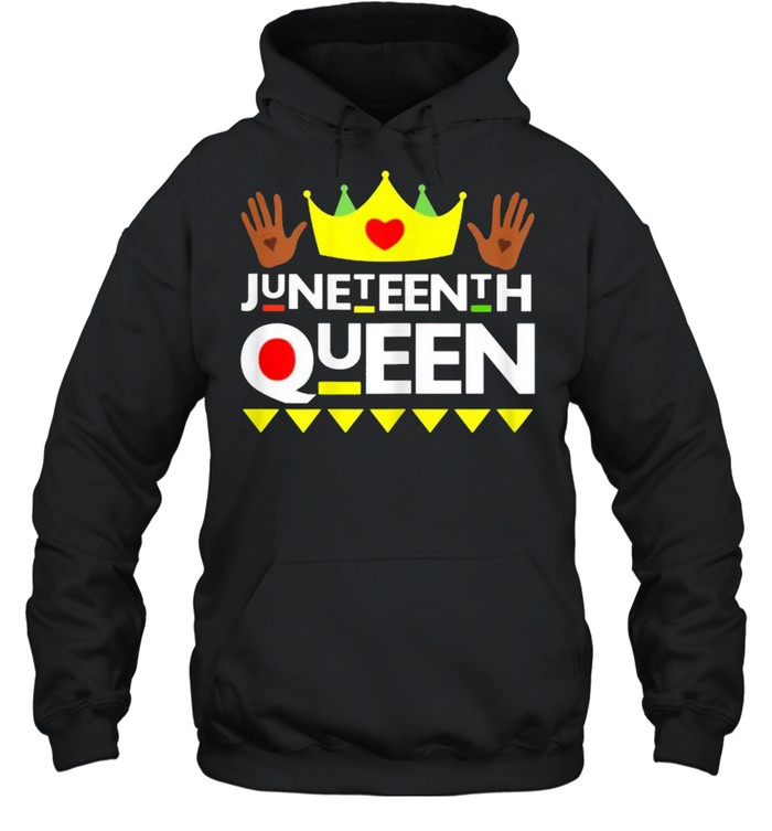 Juneteenth Queen Black Girl Magic Melanin T- Unisex Hoodie