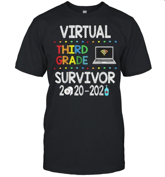 Last Day of School Virtual 3rd Grade Survivor 2020-2021 T- Classic Men's T-shirt