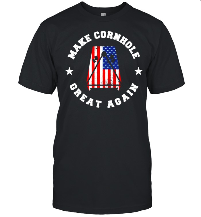Make Cornhole Great Again Funny USA Gift Bags toss shirt Classic Men's T-shirt