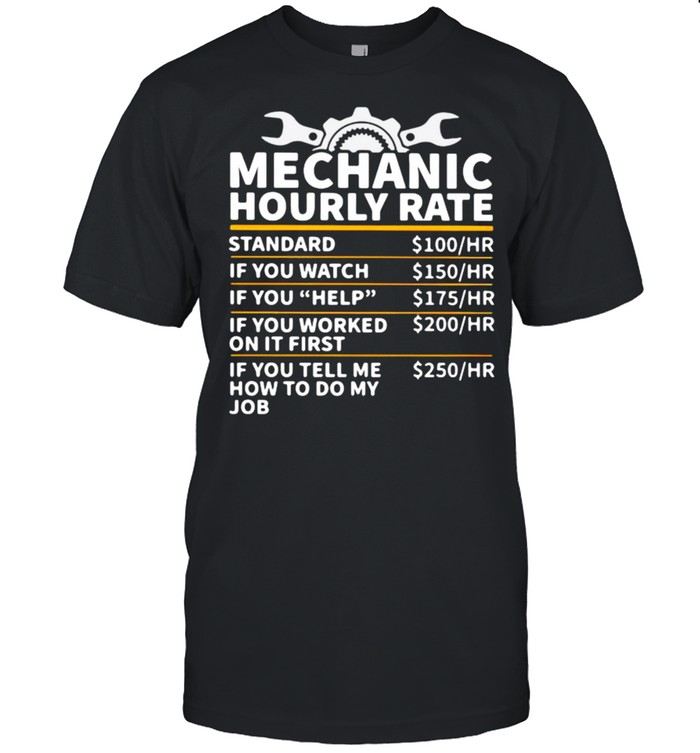 Mechanic Hourly Rate If You Tell Me How To Do My Job  Classic Men's T-shirt