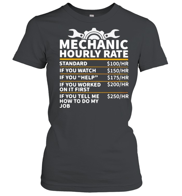 Mechanic Hourly Rate If You Tell Me How To Do My Job  Classic Women's T-shirt