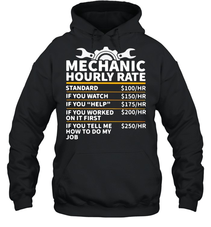 Mechanic Hourly Rate If You Tell Me How To Do My Job  Unisex Hoodie
