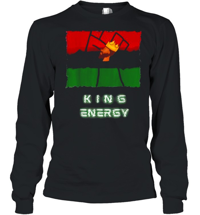 Melanin Black King Energy T- Long Sleeved T-Shirt