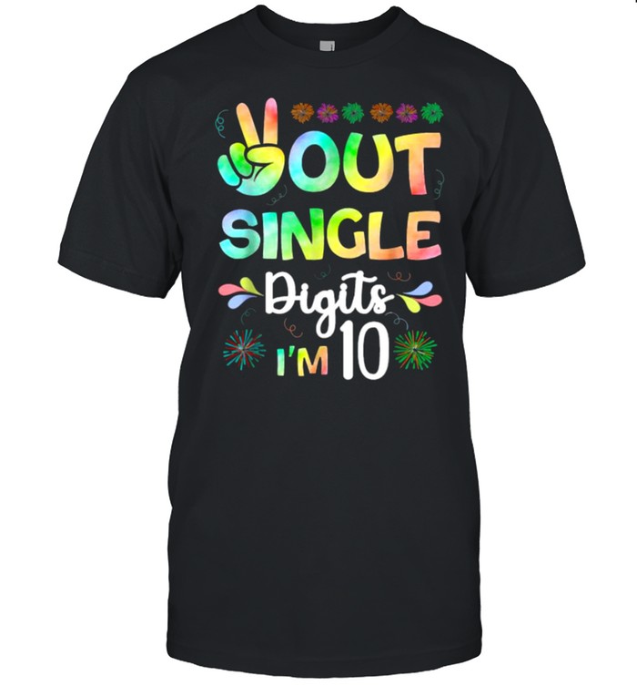 Peace Out Single Digits I’m 10 T- Classic Men's T-shirt