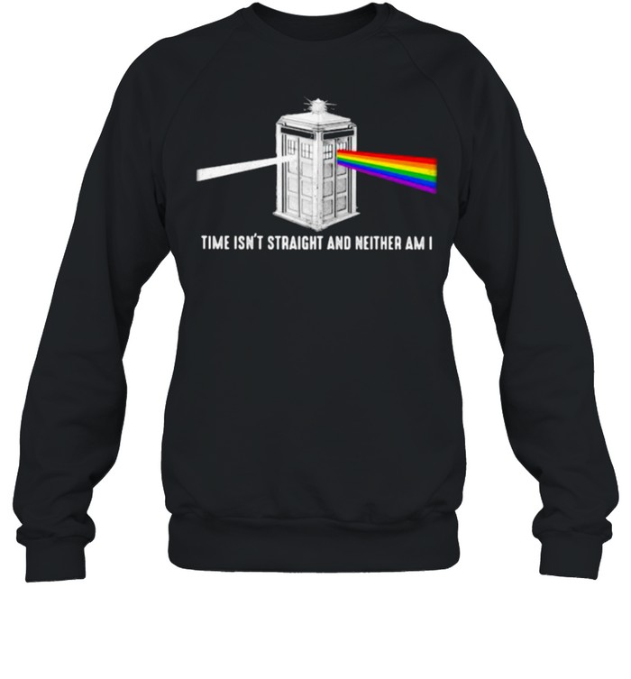 Time Isn’t Straight And Neither Am I Lgbt Shirt Unisex Sweatshirt