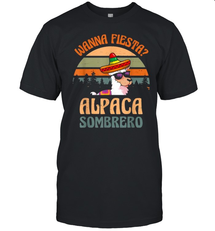 Wanna Fiesta Alpaca Sombrero Cinco De Mayo Mexican Hat Salsa T- Classic Men's T-shirt