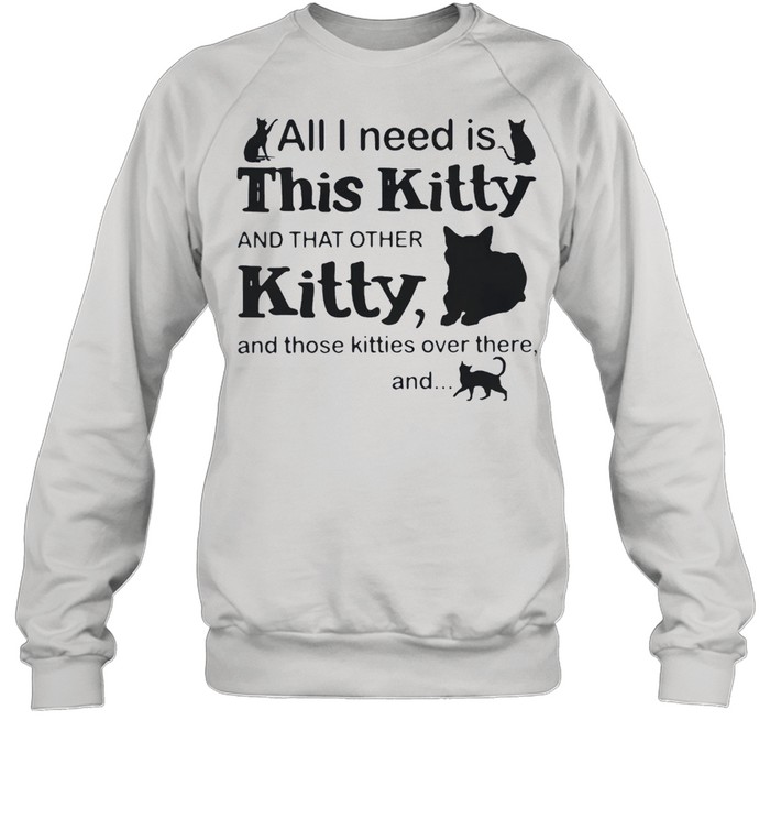 All I Need Is This Kitty And That Other Kitty And Those Kites Over There And Cats Shirt Unisex Sweatshirt