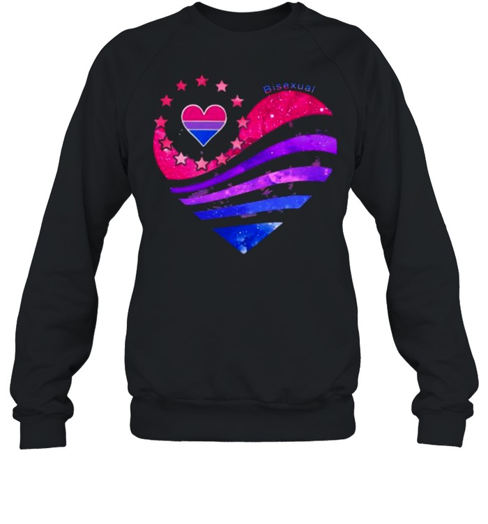 Bisexual Pride Heart  Unisex Sweatshirt