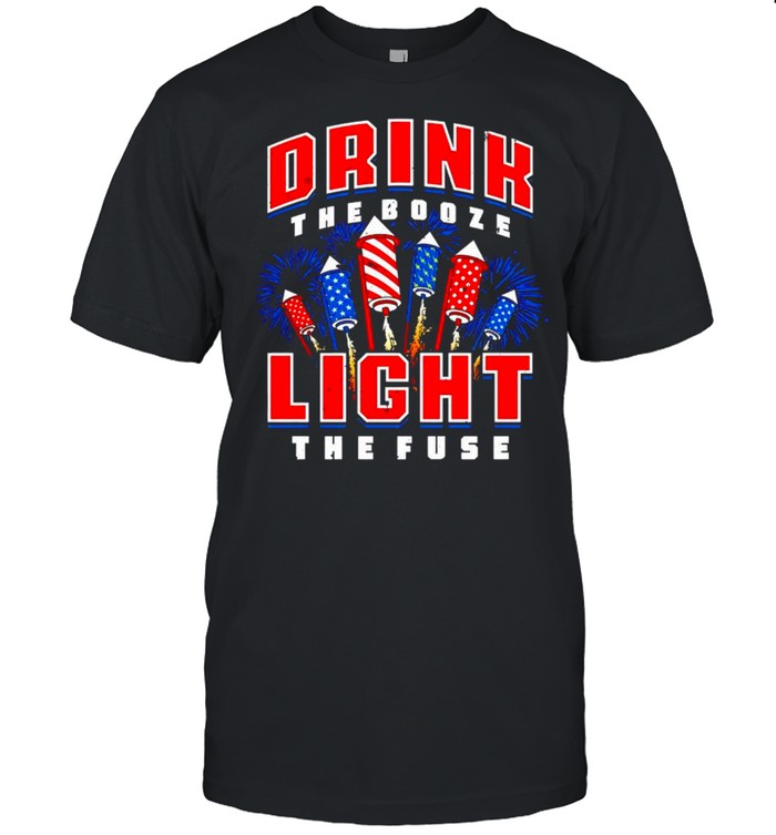 Drink the booze light the fuse 4th of July shirt Classic Men's T-shirt