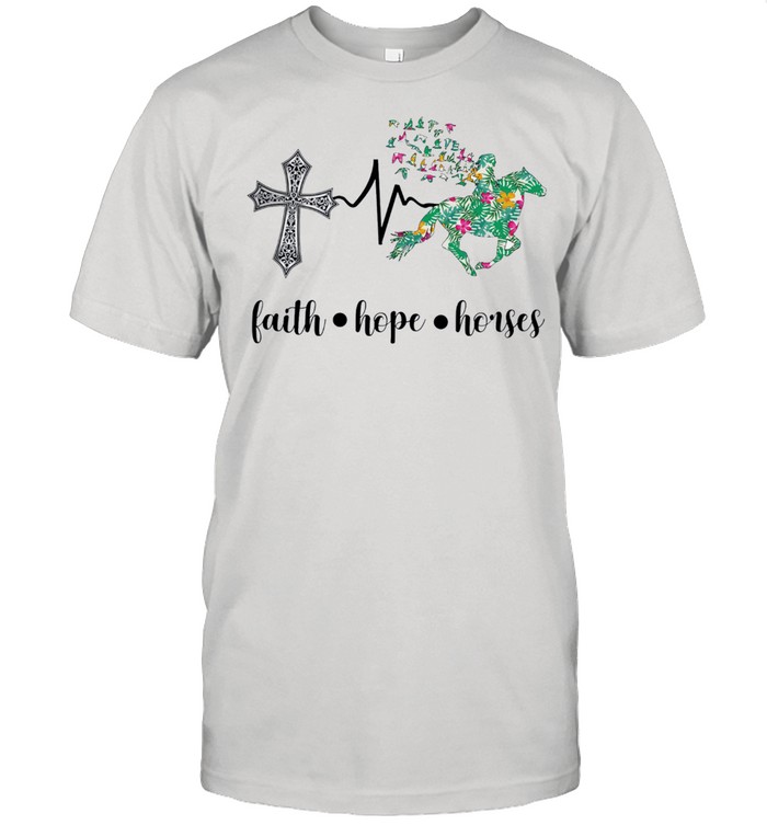 Faith hope horses shirt Classic Men's T-shirt
