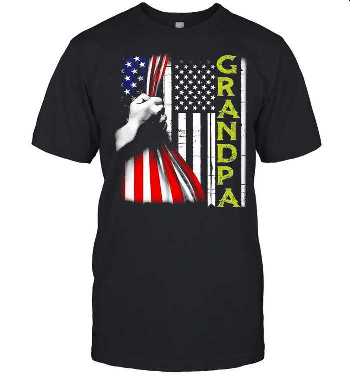 Grandpa American flag shirt Classic Men's T-shirt