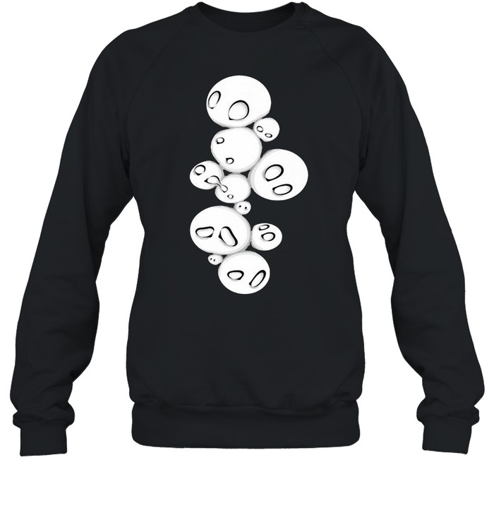 Graphic Unisex Ghost Heads Print T-Shirt Unisex Sweatshirt