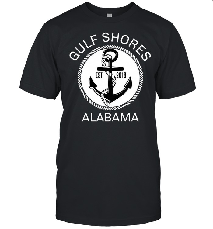 Gulf Shores Alabama Nautical Anchor T-shirt Classic Men's T-shirt