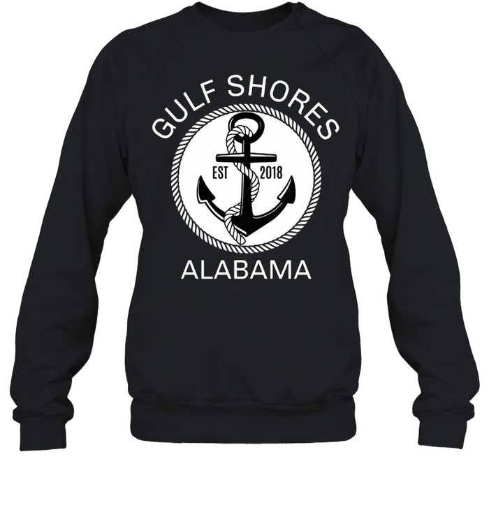 Gulf Shores Alabama Nautical Anchor T-shirt Unisex Sweatshirt