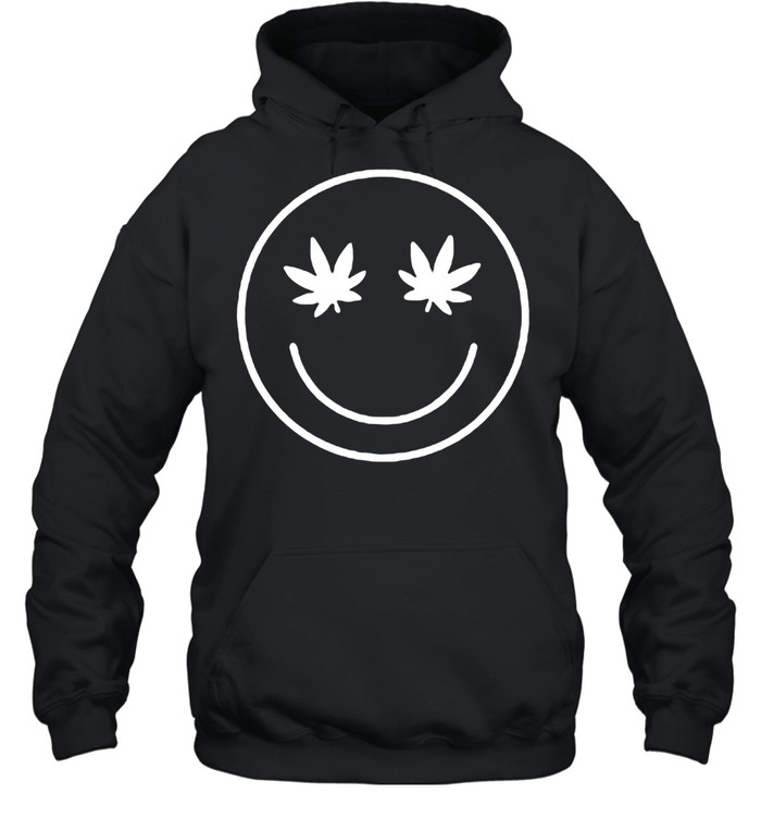 Pineapple Express Marijuana Leaf Weed Cannabis Face T-Shirt Unisex Hoodie
