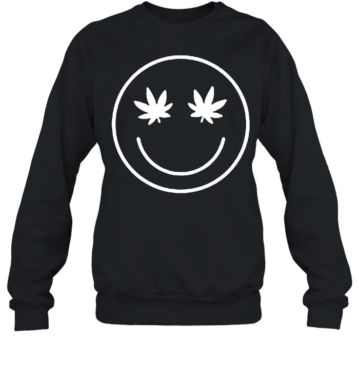 Pineapple Express Marijuana Leaf Weed Cannabis Face T-Shirt Unisex Sweatshirt