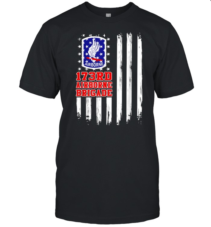 173rd Airborne Brigade American Flag T- Classic Men's T-shirt