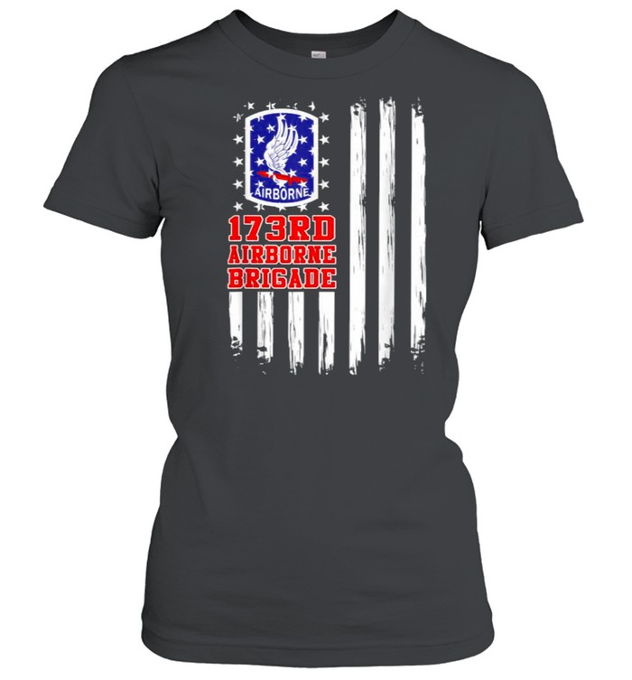 173Rd Airborne Brigade American Flag T- Classic Women'S T-Shirt