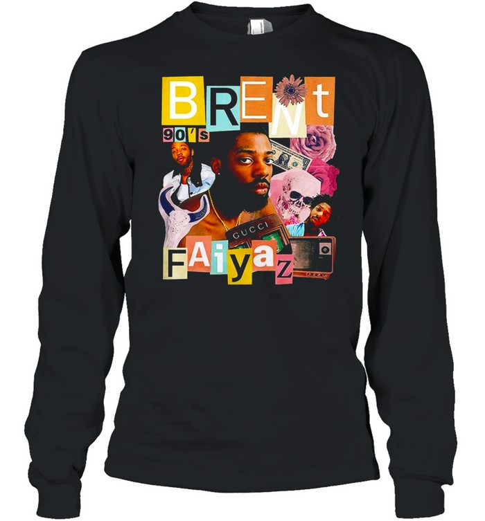 Brent Faiyaz 90’s Hip Hop Rap Tour Vintage T-shirt Long Sleeved T-shirt