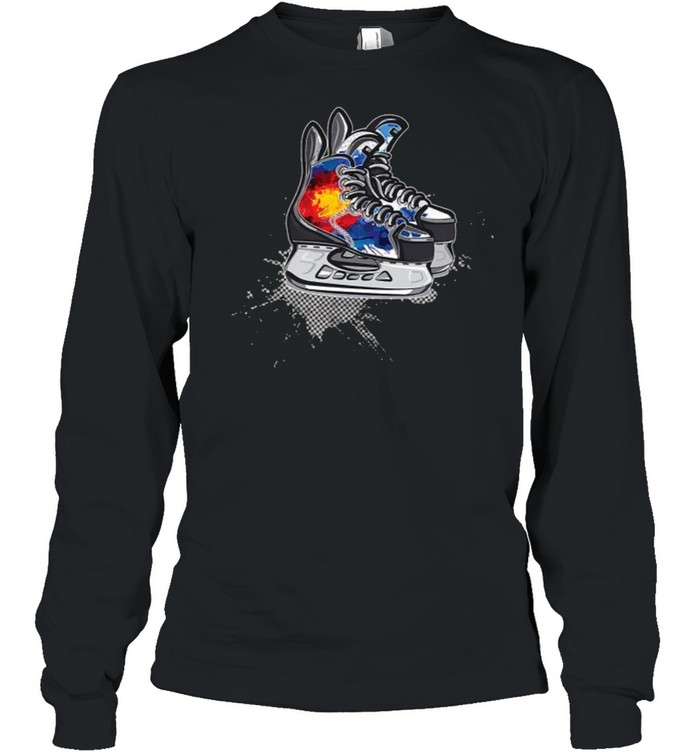 Colorado Hockey Skates T- Long Sleeved T-shirt