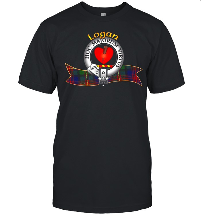 Logan Clan Tartan Crest Motto T-shirt Classic Men's T-shirt