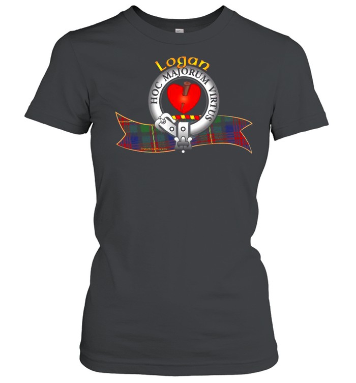 Logan Clan Tartan Crest Motto T-shirt Classic Women's T-shirt