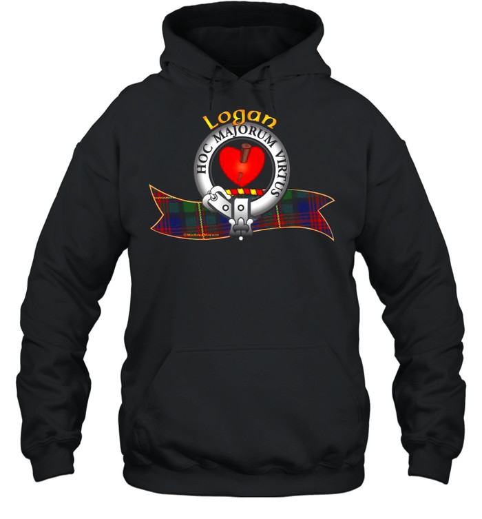 Logan Clan Tartan Crest Motto T-shirt Unisex Hoodie