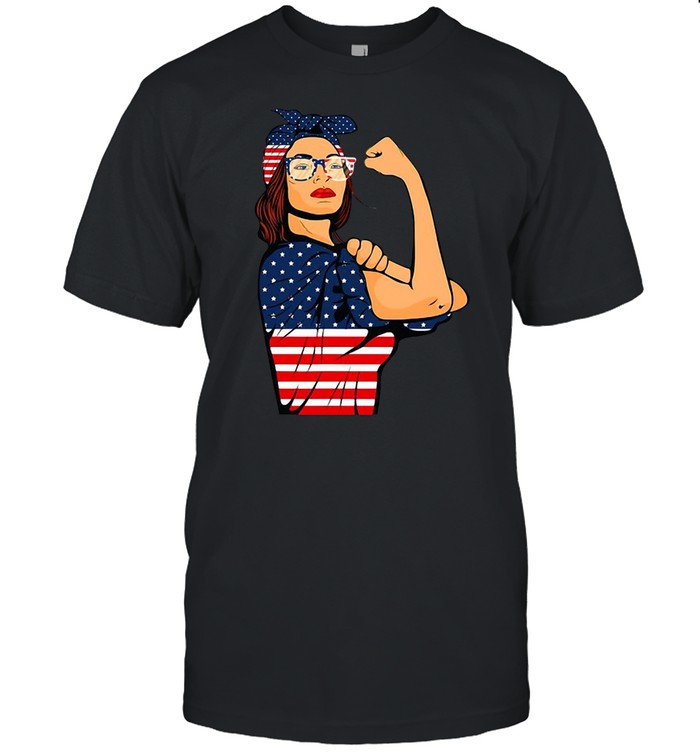 American Flag Unbreakable America Woman 4Th Of July Patriotic T-shirt Classic Men's T-shirt