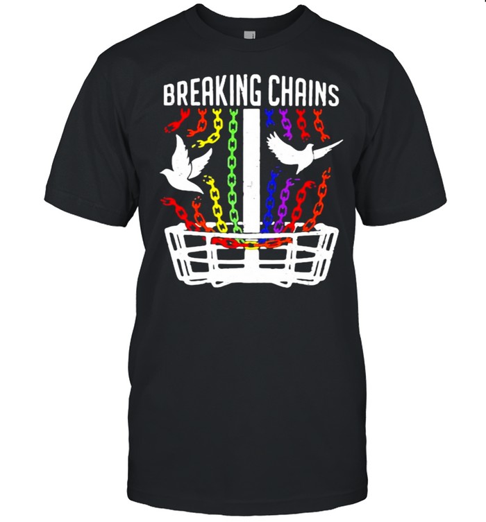 Breaking Chains Disc Golf LGBT Bird  Classic Men's T-shirt