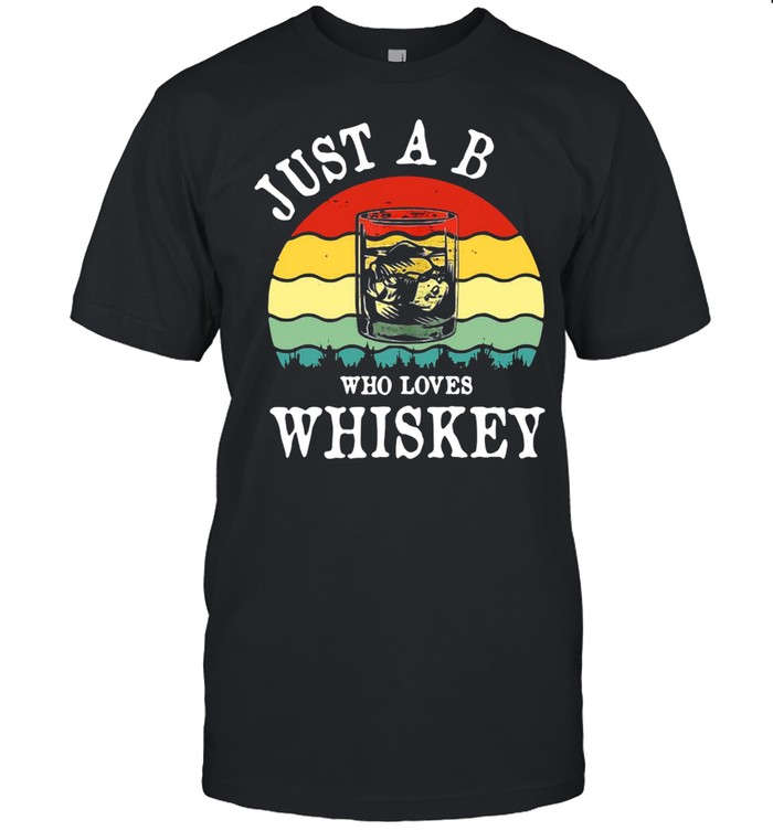 Just A Boy Who Loves Whiskey Vintage T-shirt Classic Men's T-shirt