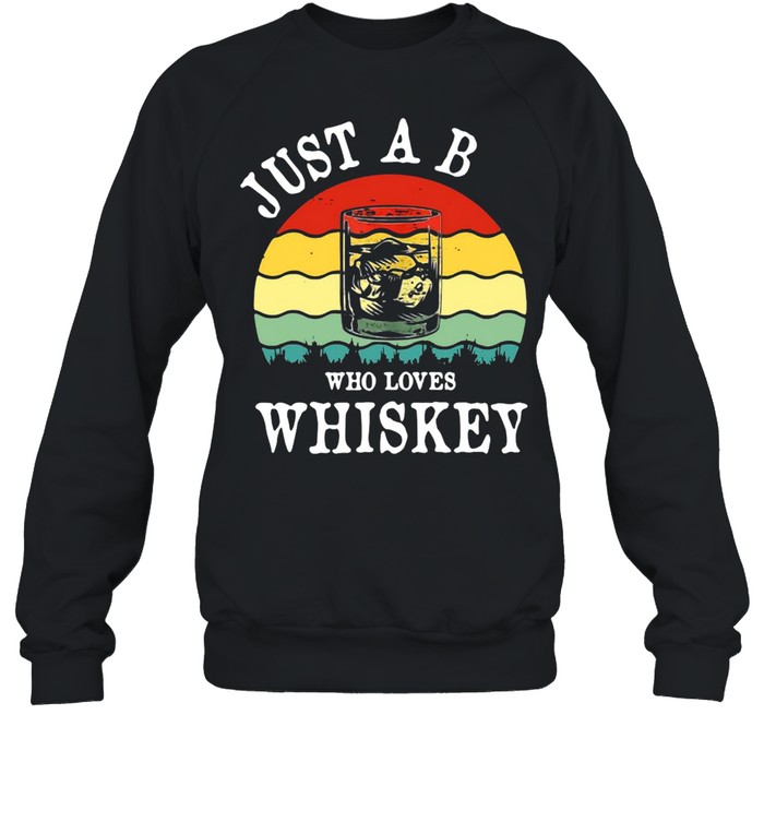 Just A Boy Who Loves Whiskey Vintage T-shirt Unisex Sweatshirt
