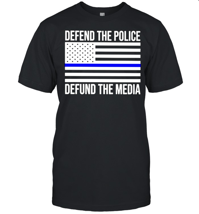 American defend the police defund the media shirt Classic Men's T-shirt