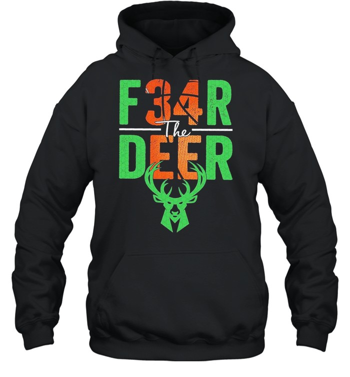 Fear The Deer Milwaukee Basketball And Hunting Shirt Unisex Hoodie