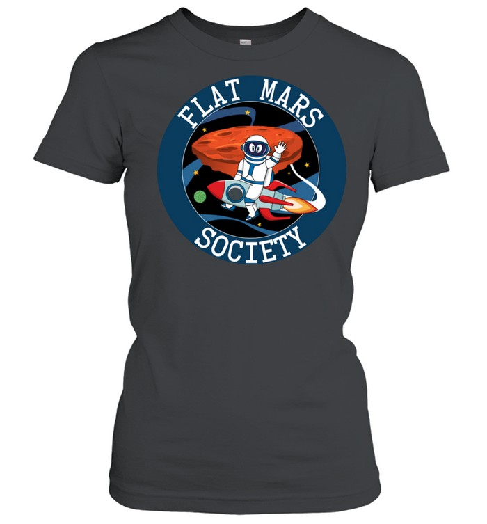 Flat Mars Society Space Design Shirt Classic Women'S T-Shirt