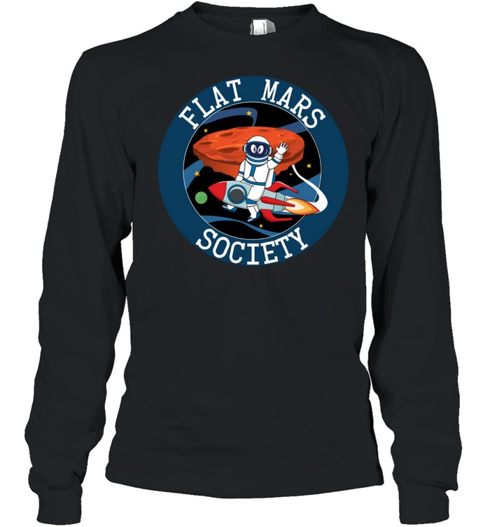 Flat Mars Society Space Design Shirt Long Sleeved T-Shirt