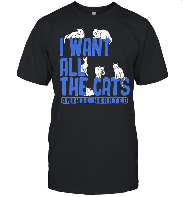 I want all the cats animal hearted shirt Classic Men's T-shirt