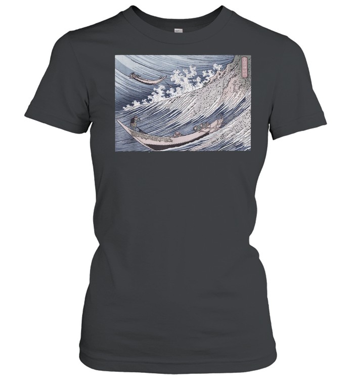 Japanese Art Print Hokusai A Thousand Views Of The Sea Shirt Classic Womens T Shirt