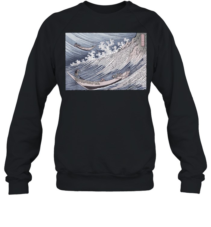 Japanese Art Print Hokusai A Thousand Views Of The Sea Shirt Unisex Sweatshirt