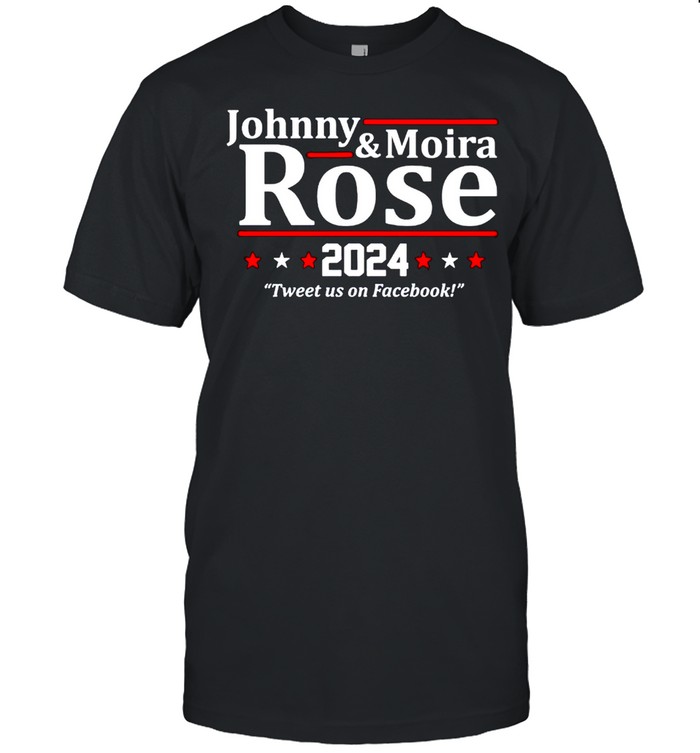 Johnny and Moira Rose 2024 tweets us on facebook shirt Classic Men's T-shirt