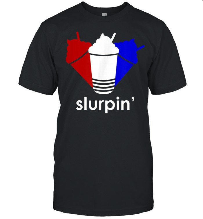 Slurpin Red White Blue Frozen Ice Drink Parody shirt Classic Men's T-shirt