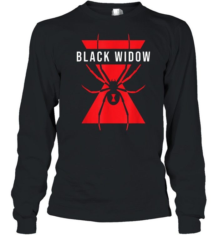 Black Widow Spider Cool Shirt Long Sleeved T Shirt