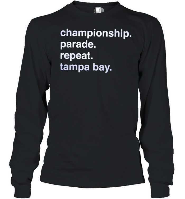 Championship Parade Repeat Tampa Bay Lightning Shirt Long Sleeved T Shirt