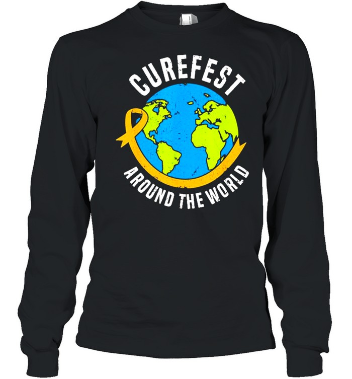 Curefest Around The World Shirt Long Sleeved T Shirt