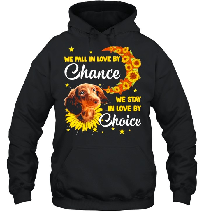 Dachshund We Fall In Love By Chance We Stay In Love By Choice Shirt Unisex Hoodie