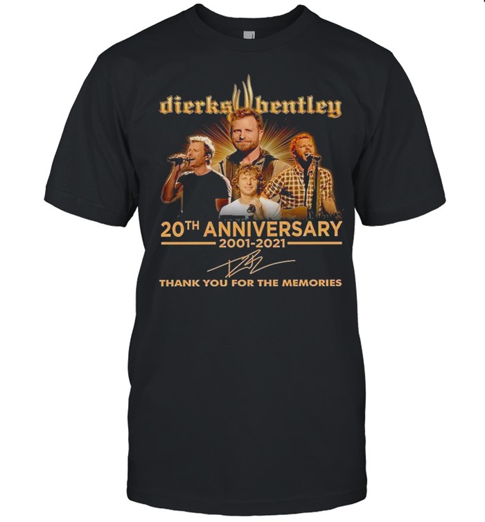 Dierks bentley 20th anniversary 2001 2021 thank you for the memories shirt Classic Men's T-shirt