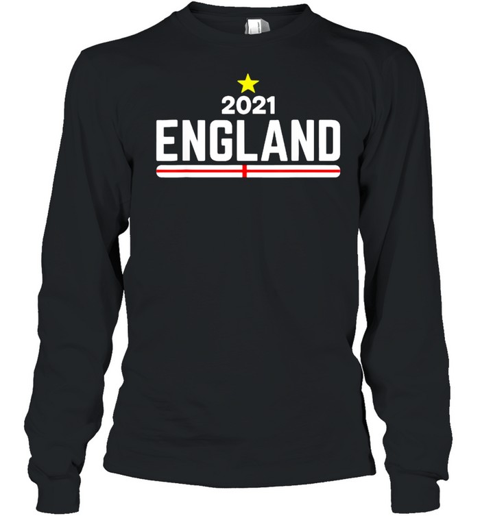 England Soccer 2021 Football Team Fan Long Sleeved T Shirt