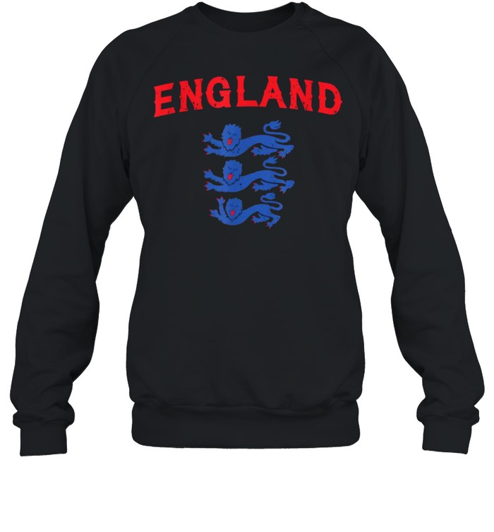 England Three Heraldic Lions Crest Soccer Football 2020 2021 Unisex Sweatshirt